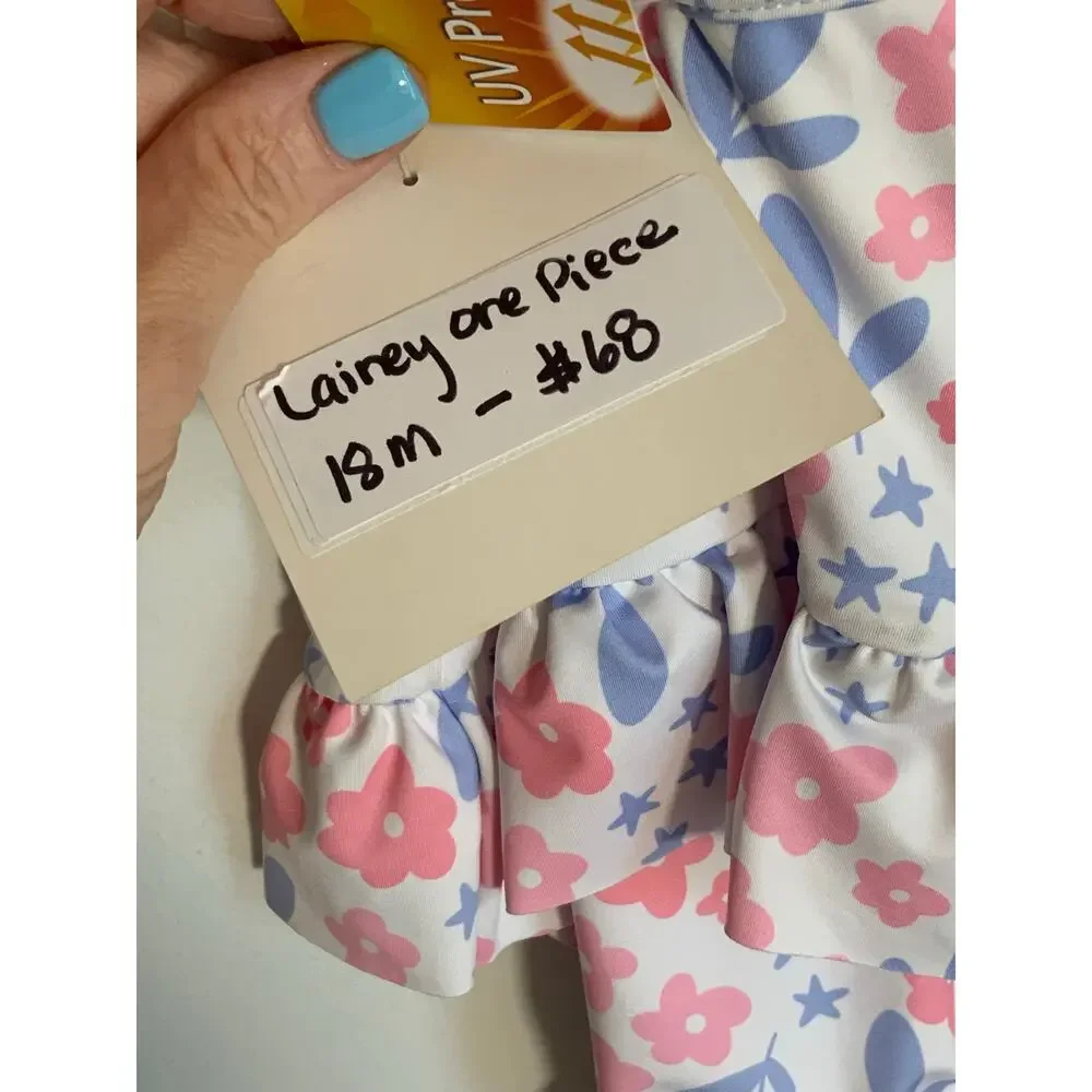 James & Lottie Lainey Swim, Pink and Lavender Floral NWT size‎ 18mo